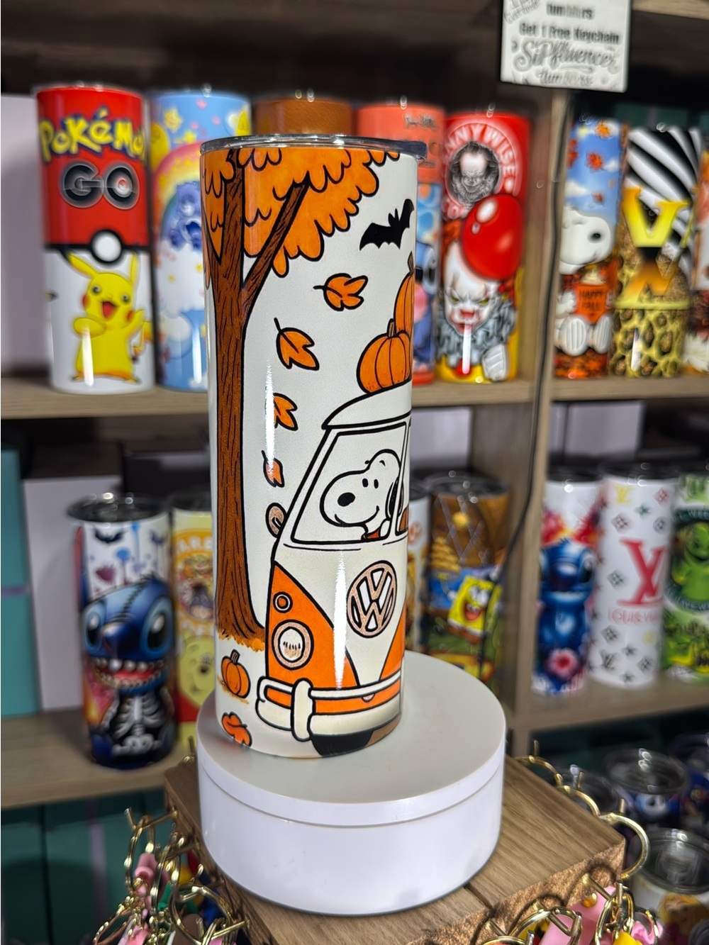 20oz Snoopy Van Tumbler